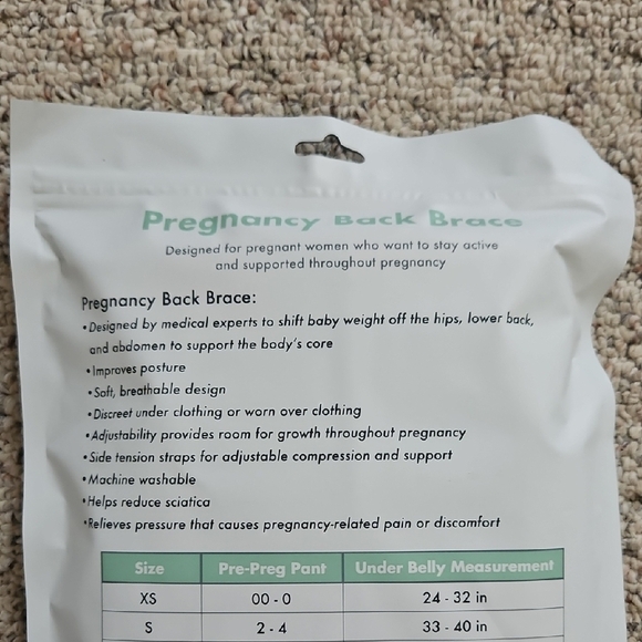 Motif Pregnancy Back Brace - White Large - Picture 3 of 6